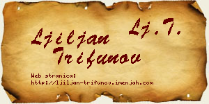 Ljiljan Trifunov vizit kartica